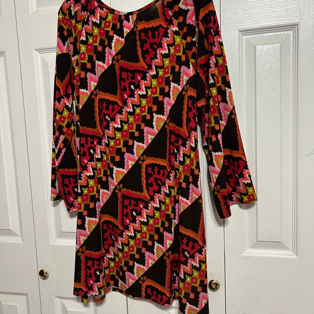 Uncle Frank Multi-Color Geometric Print Tunic - Picture 3 of 4
